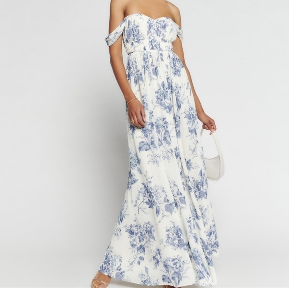 Reformation Jayde Dress in Lupine size 4 NWT - Picture 7 of 14